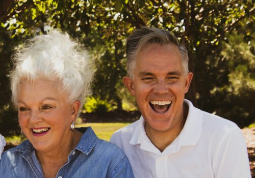 man wearing white polo shirt